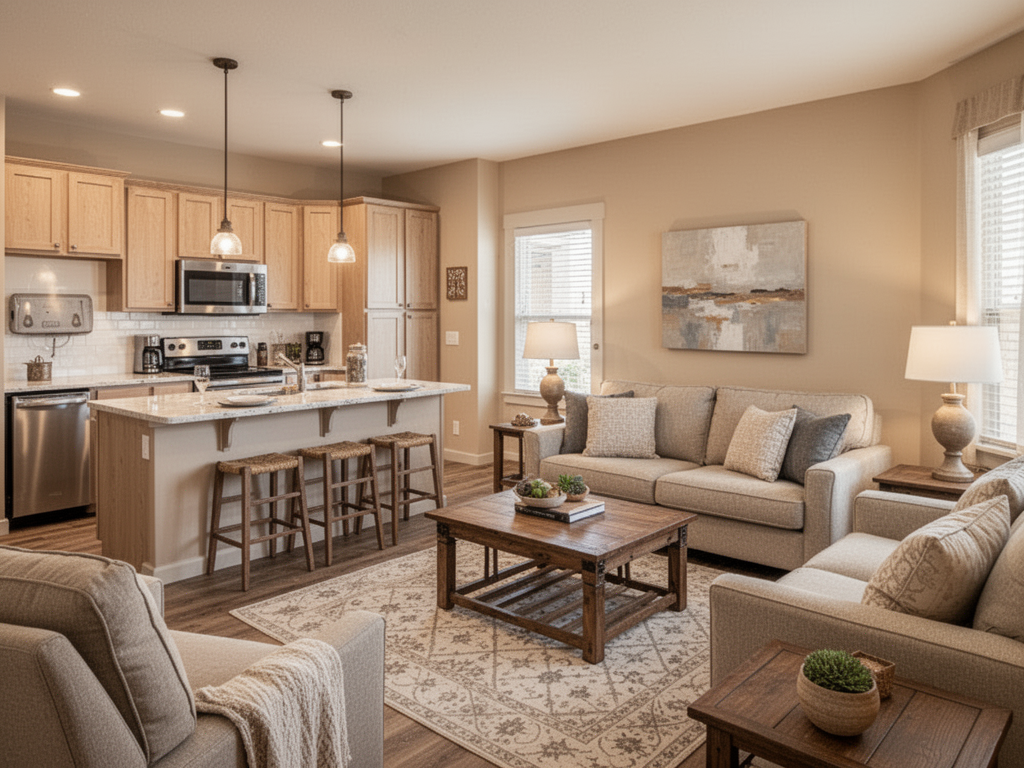 Cozy furnished apartment set up for monthly rental in Abilene